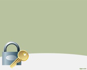 Padlock design for PowerPoint with lock drawing