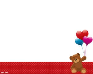 Oso de Peluche Plantilla PowerPoint PPT Template