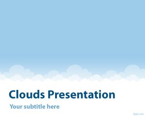 Plantilla PowerPoint con Nubes