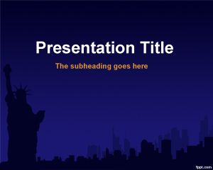 Plantilla PowerPoint de Nueva York