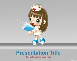 Sexy Nurse PowerPoint Template PPT Template