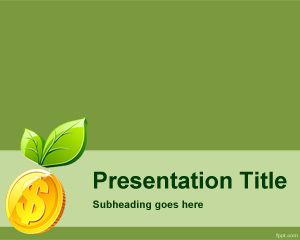 Plantilla PowerPoint de Inversión Ecológica PPT Template