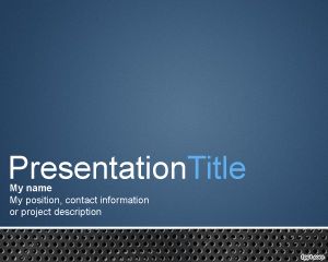 Plantilla PowerPoint con Fondo de Metal PPT Template