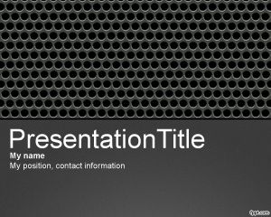 Perforated Metal PowerPoint Template PPT Template