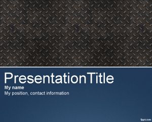 Plantilla PowerPoint con Efecto Metálico PPT Template