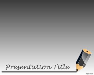 Plantilla PowerPoint con Lápiz PPT Template