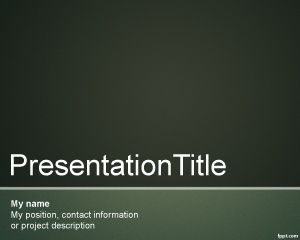 Diseño Formal para PowerPoint PPT Template