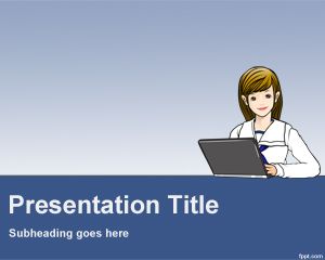 plantilla diseño powerpoint gratis atencion al cliente