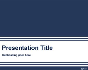 Blue Microsoft PowerPoint Template PPT Template