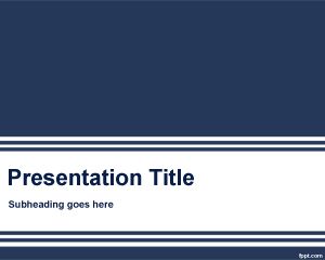 Plantilla de Microsoft PowerPoint Azul PPT Template