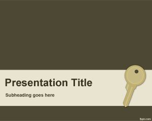 Key PowerPoint Template PPT Template