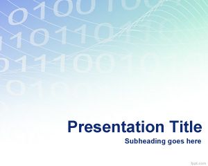 Plantilla PowerPoint de Códigos Binarios PPT Template