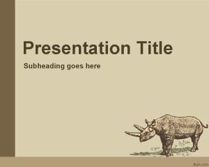 Animal History PowerPoint Template PPT Template