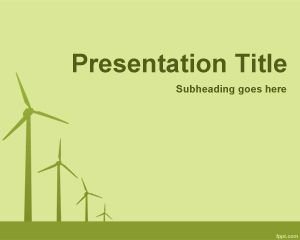 Plantilla PowerPoint de Energía Eólica