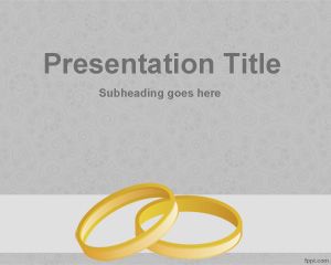 Wedding Rings PowerPoint Template PPT Template