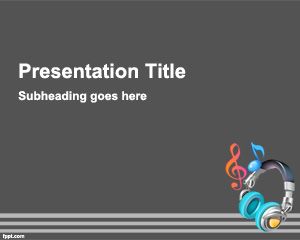 Music Background For Powerpoint PPT Template