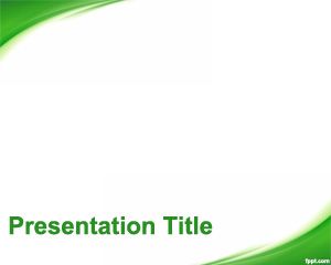Green Theme for PowerPoint PPT Template