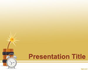 Time Bomb PowerPoint Template PPT Template