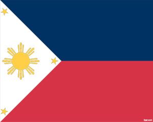 Flag of Philippines PowerPoint PPT Template