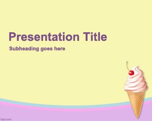 Plantilla Powerpoint de Helado