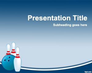 Plantilla PowerPoint de Bowling PPT Template