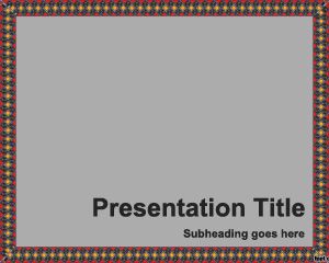 Texture Border PowerPoint Template PPT Template