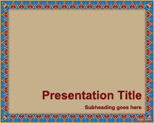 Pattern Border powerpoint template