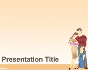 Young Family PowerPoint Template PPT Template