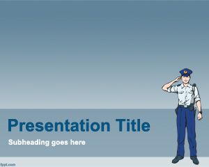 Police PowerPoint Template PPT Template