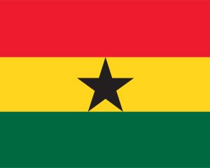 Flag of Ghana PowerPoint PPT Template