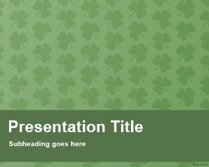 Plantilla PowerPoint de Trébol Gratis