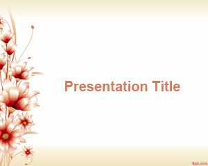 3d Flower PowerPoint Template PPT Template