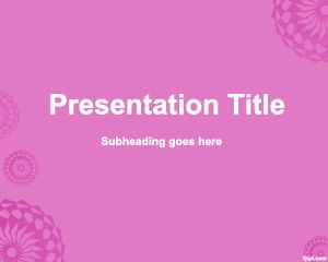 PowerPoint Rose Background PPT Template