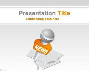 Plantilla PowerPoint para Noticias Internacionales PPT Template