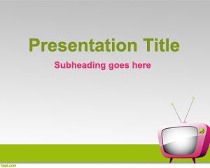 Plantilla PowerPoint de TV Online PPT Template