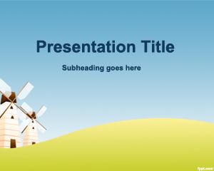 Plantilla PowerPoint de Molinos PPT Template