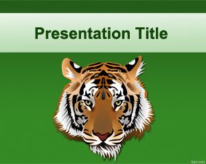 Plantilla PowerPoint de Tigre PPT Template