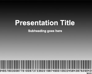 Scanning Bar Code PowerPoint Template