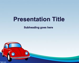 Old Car Insurance PowerPoint Template PPT Template