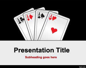 Four of a king PowerPoint Template PPT Template