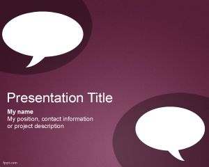 Chat PowerPoint Template PPT Template