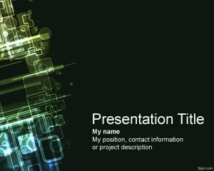 Plantilla PowerPoint de Informática PPT Template