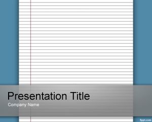 Lined Paper Template for PowerPoint