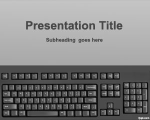 Plantilla PowerPoint con Teclado PPT Template