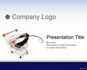 Plantilla PowerPoint de Comercio Electrónico PPT Template