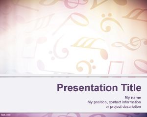 Plantilla PowerPoint de Partituras PPT Template