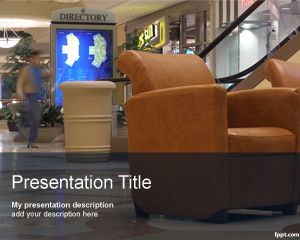 Centro Comercial PowerPoint Template