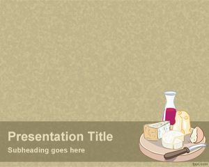 Cheese and Wine Plantilla PowerPoint