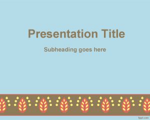 Plantilla PowerPoint con Borde Rococo PPT Template