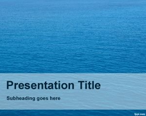 Plantilla PowerPoint de Océano